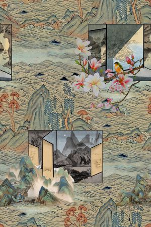 油画华亿平台印花华亿平台图片