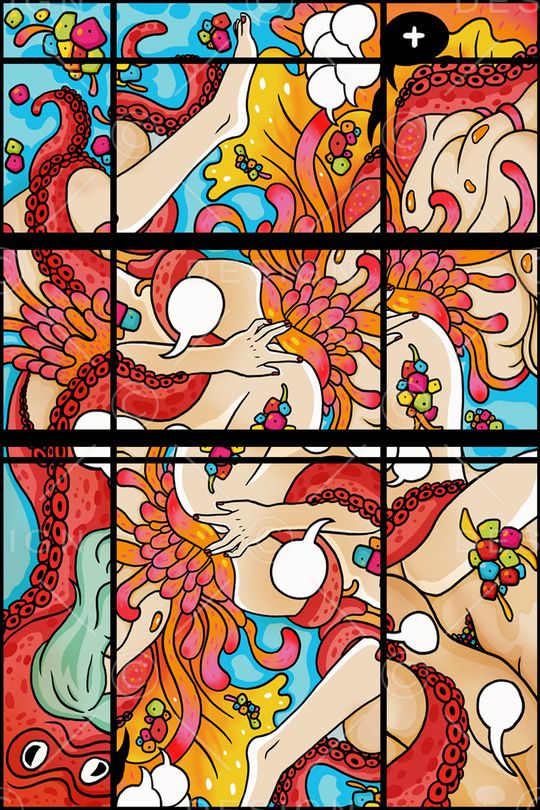 抽象印花华亿平台图片