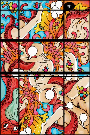 抽象印花华亿平台图片