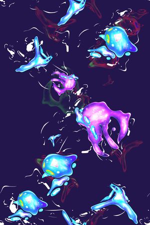 抽象印花华亿平台图片