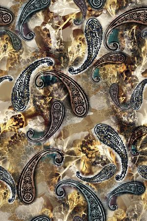 佩斯利印花华亿平台图片