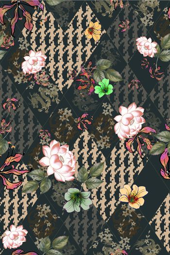 几何印花华亿平台图片