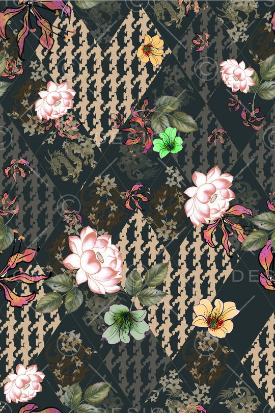 几何印花华亿平台图片