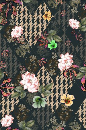 几何印花华亿平台图片