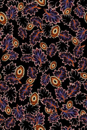 抽象花卉印花华亿平台图片