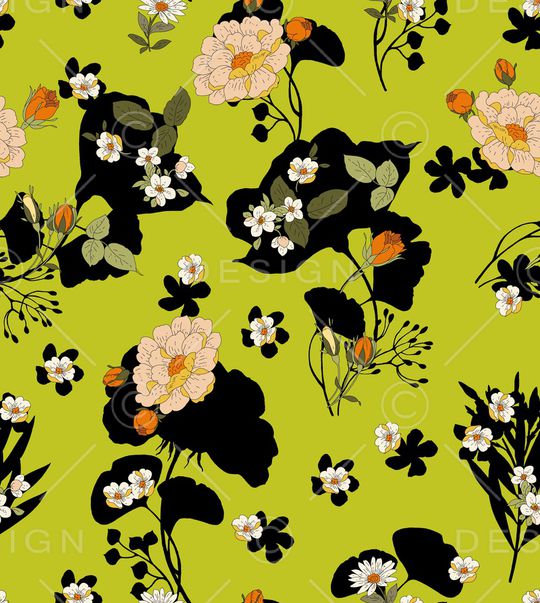 连衣裙印花华亿平台图片