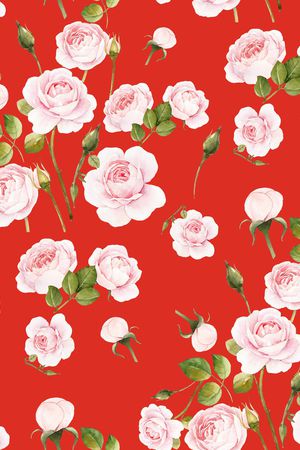 玫瑰花印花华亿平台图片