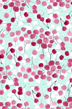 樱桃印花华亿平台图片