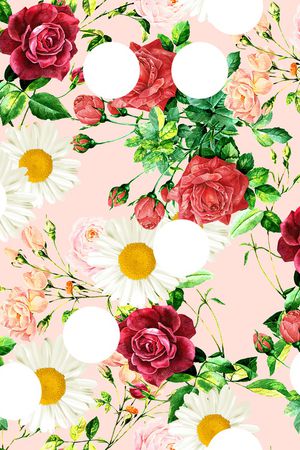 玫瑰花印花华亿平台图片