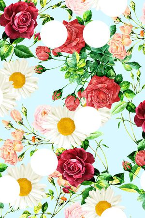 玫瑰花印花华亿平台图片