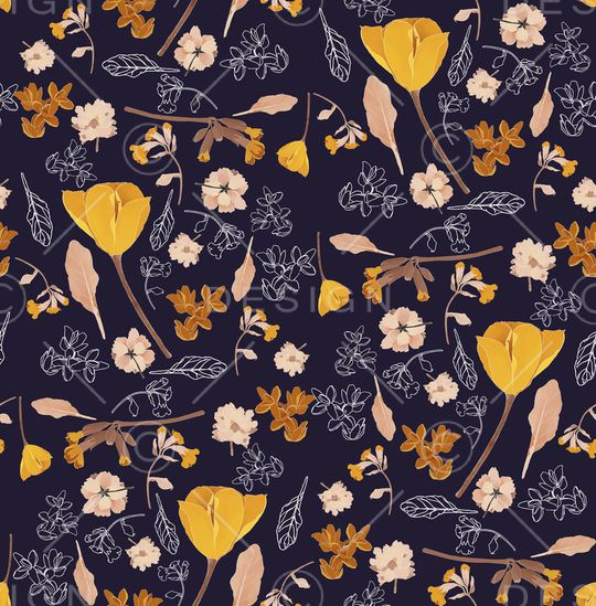 小碎花印花华亿平台图片