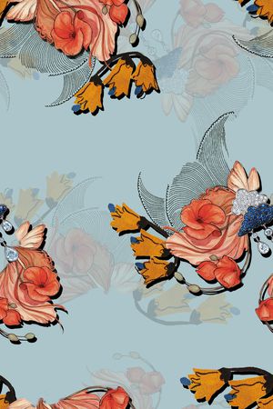 旗袍印花华亿平台图片