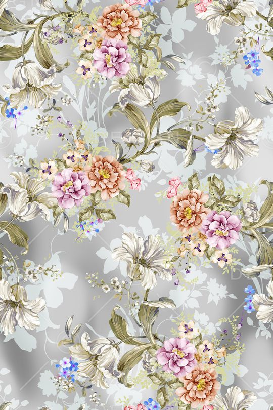 花卉印花华亿平台图片