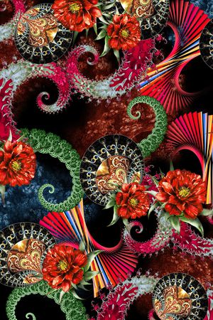 几何印花华亿平台图片