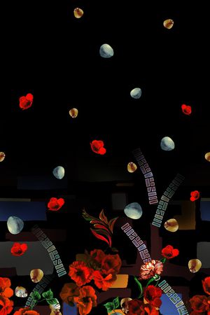 几何印花华亿平台图片