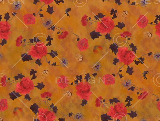 连衣裙印花华亿平台图片