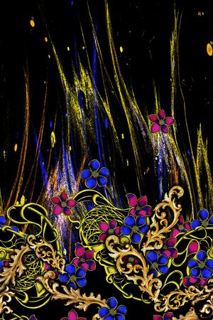 佩斯利印花华亿平台图片