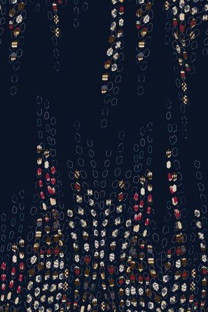 几何花卉印花华亿平台图片