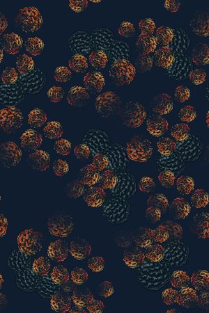 几何花卉印花华亿平台图片