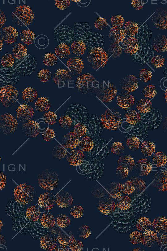 几何花卉印花华亿平台图片