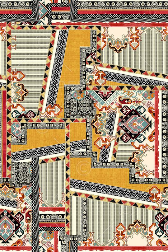 混合拼接印花华亿平台图片