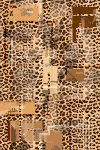 几何印花华亿平台图片