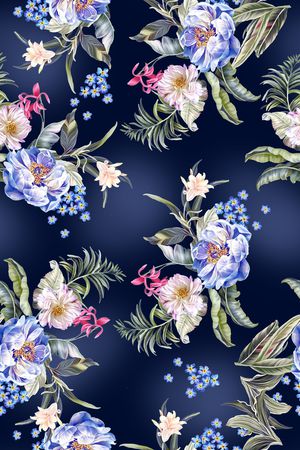 绿植树叶印花华亿平台图片