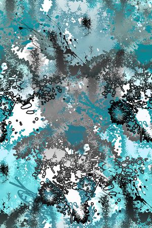 抽象男装印花华亿平台图片