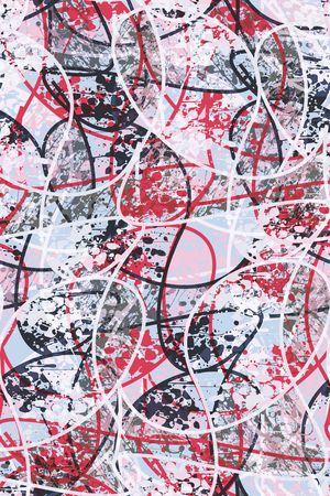 抽象男装印花华亿平台图片