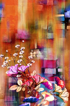 几何印花华亿平台图片