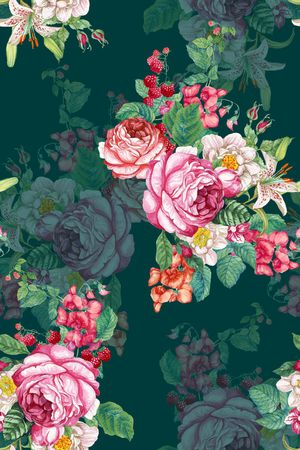 花卉印花华亿平台图片