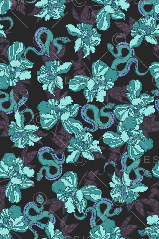 蛇印花华亿平台图片