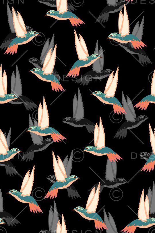 鸟印花华亿平台图片