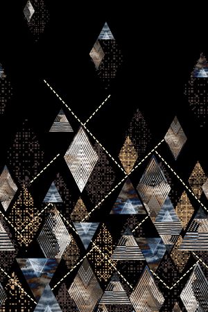 几何印花华亿平台图片