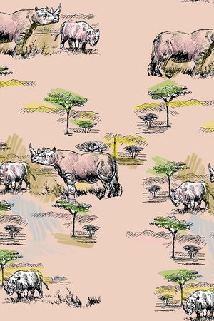 动物花卉印花华亿平台图片