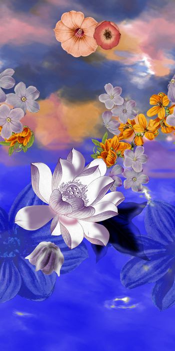 鲜花印花华亿平台图片