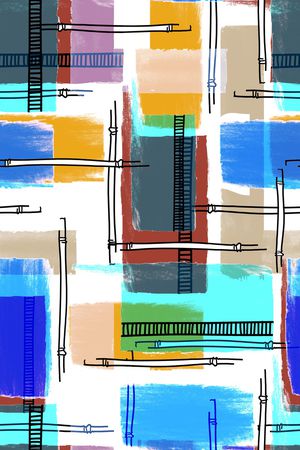 几何印花华亿平台图片