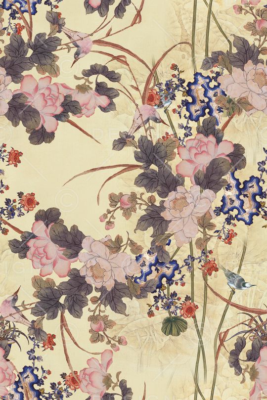 国画花印花华亿平台图片