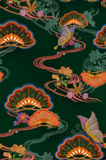 旗袍印花华亿平台图片