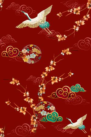 旗袍印花华亿平台图片