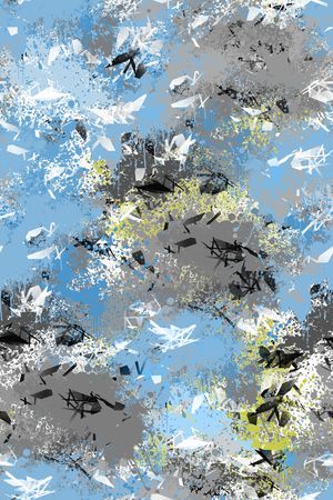 抽象男装印花华亿平台图片