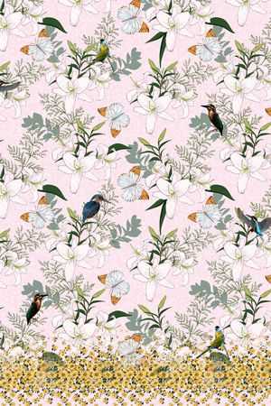 动物花卉印花华亿平台图片