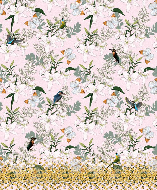 动物花卉印花华亿平台图片