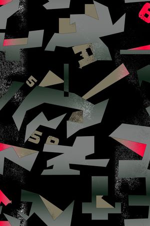 几何印花华亿平台图片