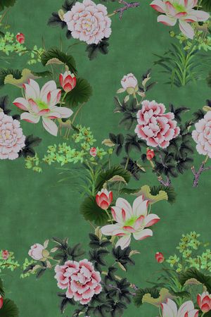 荷花印花华亿平台图片