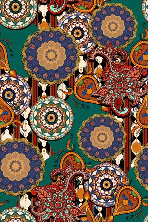 民族风印花华亿平台图片