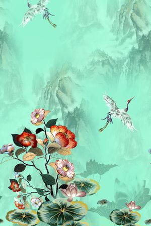 定位花印花华亿平台图片