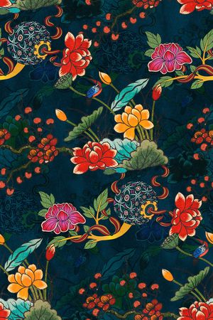 荷花印花华亿平台图片