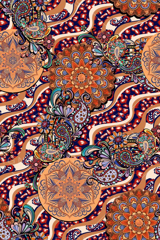 民族风印花华亿平台图片