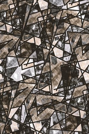 抽象男装印花华亿平台图片